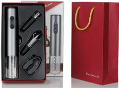 Electric Wine Opener Set - 4-Piece Gift Set