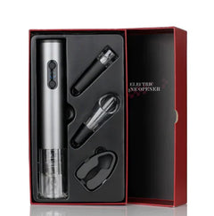 Electric Wine Opener Set - 4-Piece Gift Set