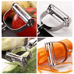 3pcs Multifunctional Stainless Steel Vegetable Peeler Set